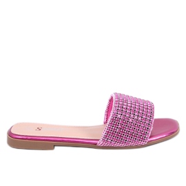 Seastar Women's flip flops with rhinestones pink