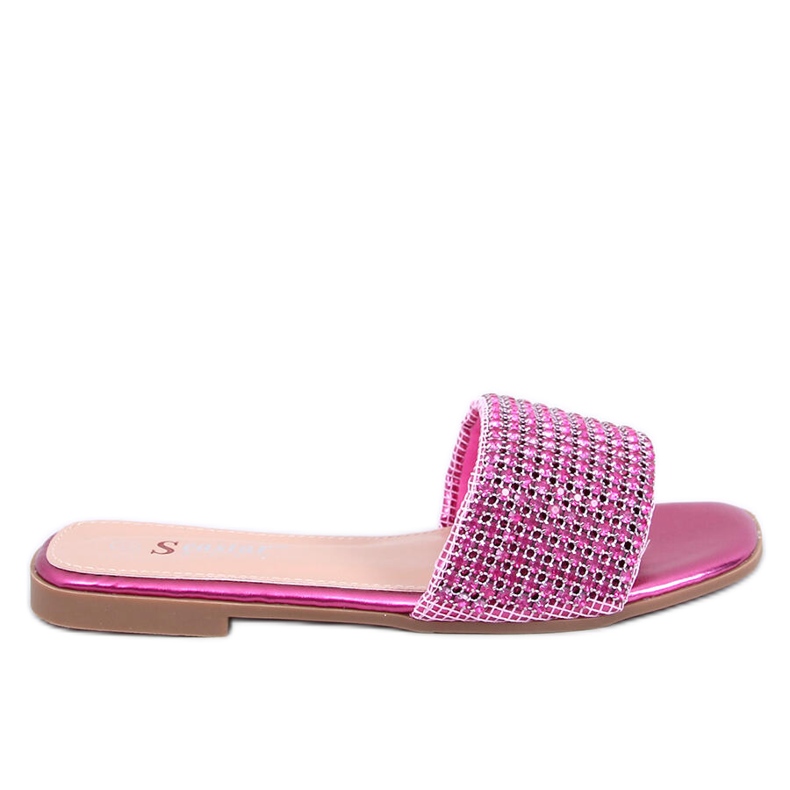 Seastar Women's flip flops with rhinestones pink