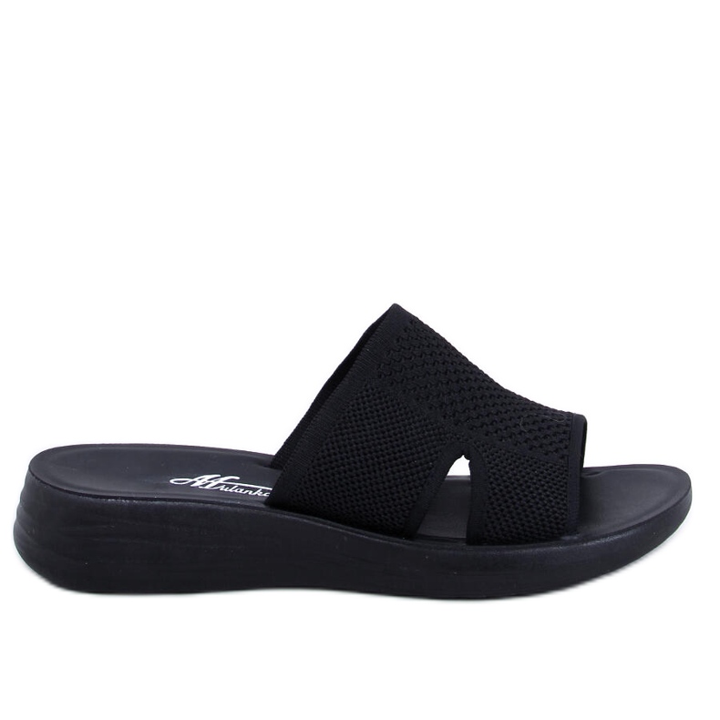 Women's flip -flops openwork soft black
