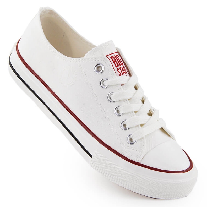 Low-top white textile sneakers Big Star NN274274 Low-top white textile sneakers Big Star NN274274