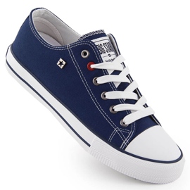 Navy blue Big Star NN274653 low-top textile sneakers Navy blue Big Star NN274653 low-top textile sneakers