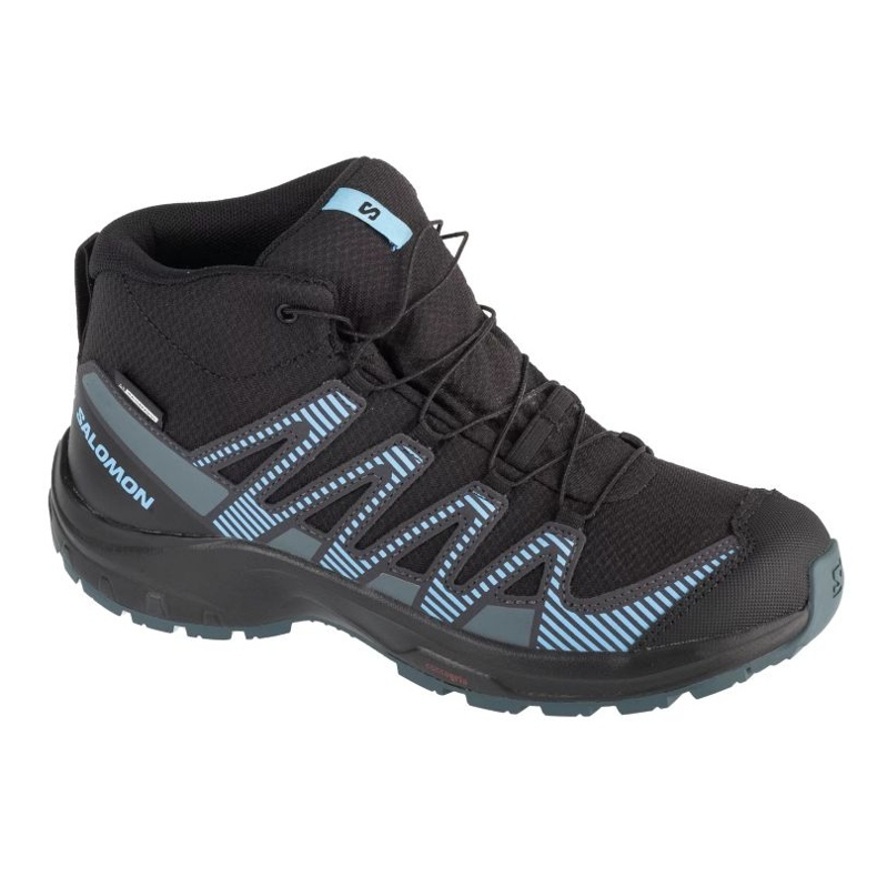 Salomon XA PRO V8 MID CSWP 475738 black shoes with a membrane Salomon XA PRO V8 MID CSWP 475738 black shoes with a membrane