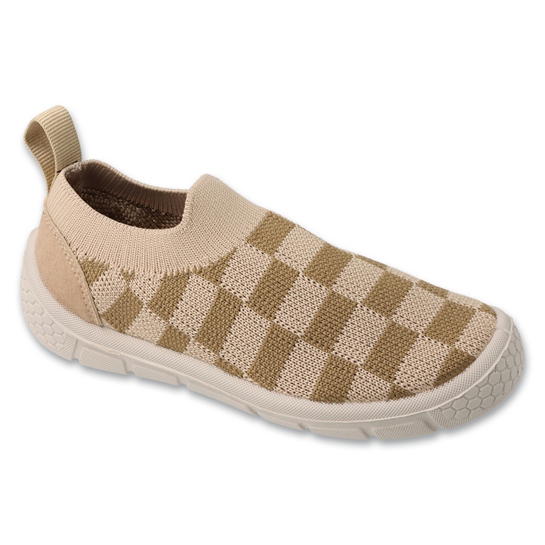 Befado children's slippers 102X028, beige, checkered