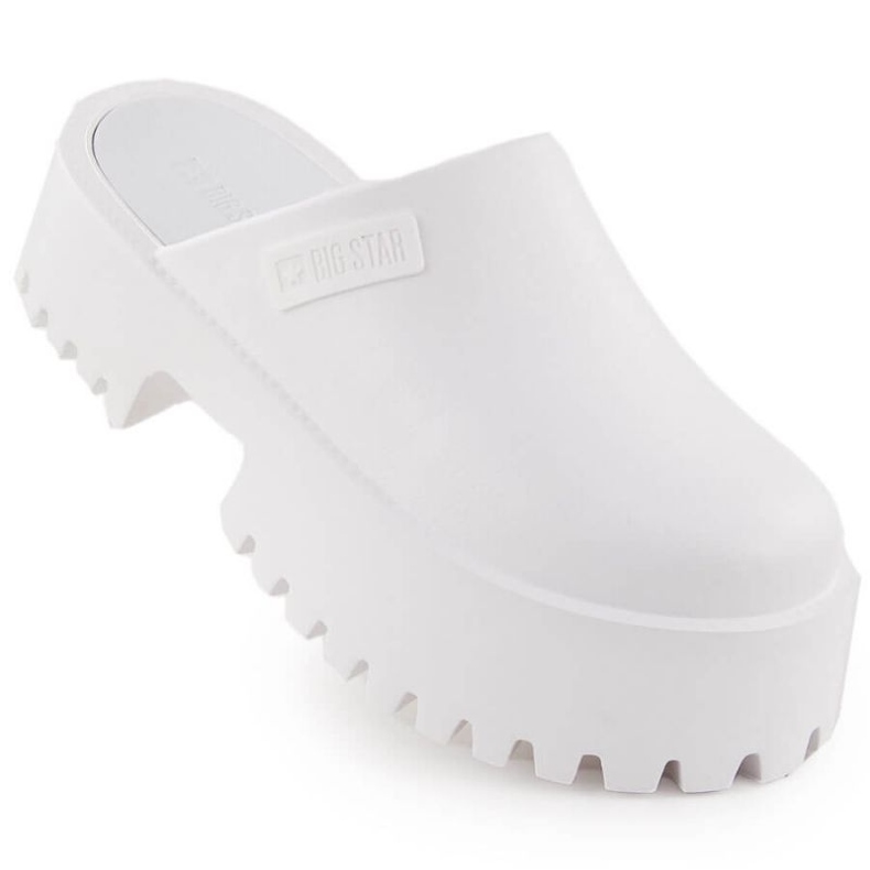 Clogs on a massive sole Big Star NN274015 White Clogs on a massive sole Big Star NN274015 White