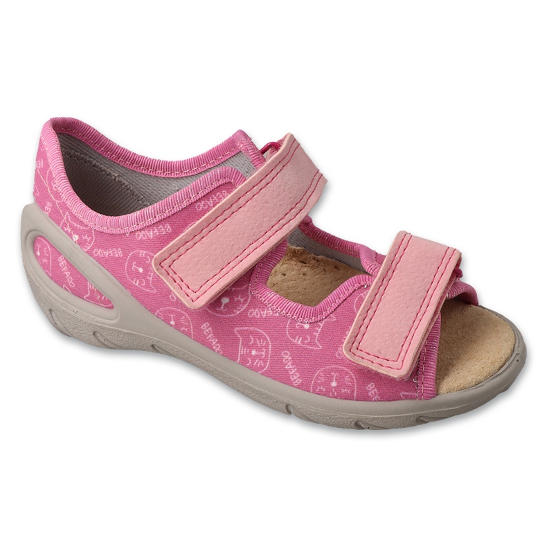 Befado sandals children's leather insert PU 063x022 pink Befado sandals children's leather insert PU 063x022 pink