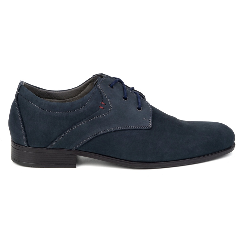 Olivier Elegant navy blue leather men's shoes - Model 4683 Olivier Elegant navy blue leather men's shoes - Model 4683