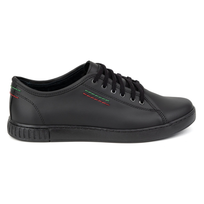 Polbut Men's leather shoes Casual 2129 black