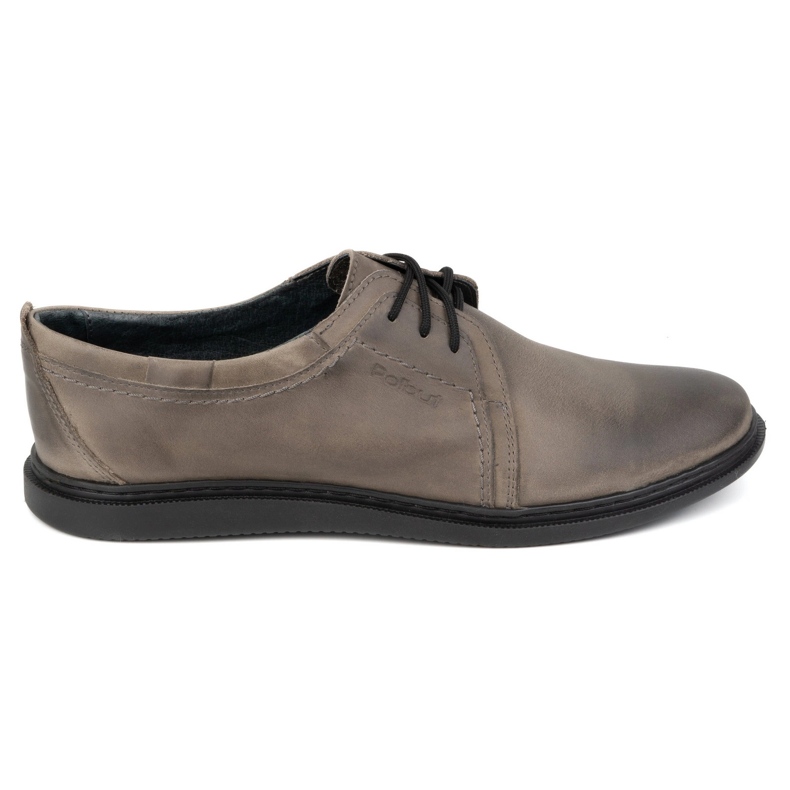 Men's casual leather shoes 2131 POLBUT gray brown Men's casual leather shoes 2131 POLBUT gray brown