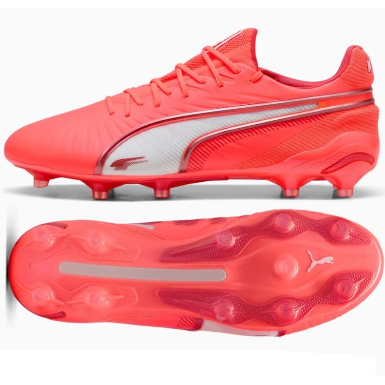 Puma King Ultimate FG/AG 108303-01 football shoes red Puma King Ultimate FG/AG 108303-01 football shoes red