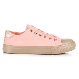 Pink sneakers