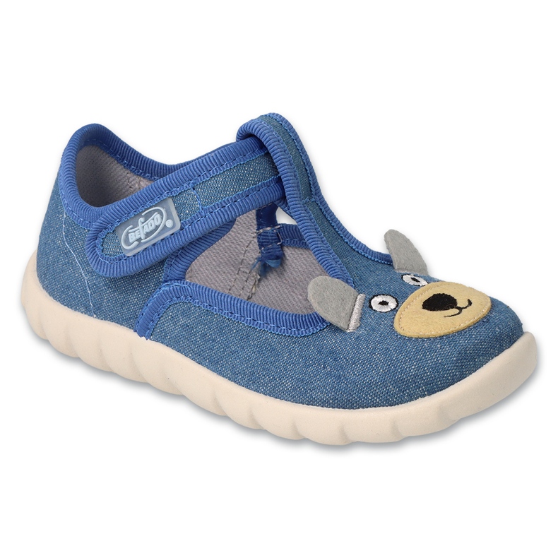 Befado animals children's slippers 627p003 blue Befado animals children's slippers 627p003 blue