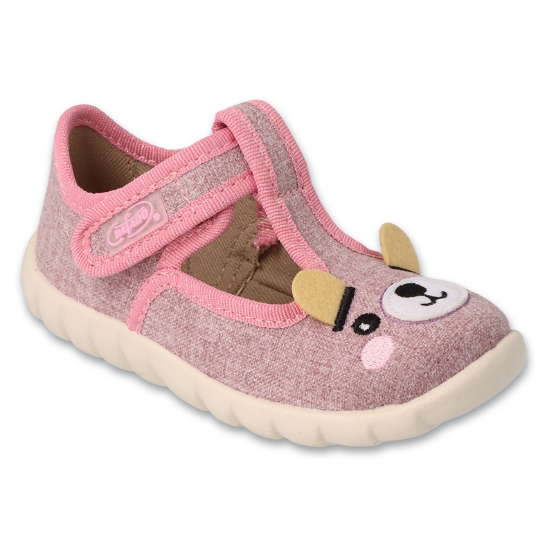 Befado animals children's slippers 627p002 pink