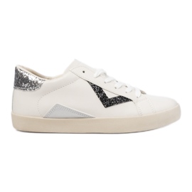 Women's sneakers glitter inserts black