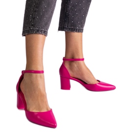 Pink pink pumps on the post