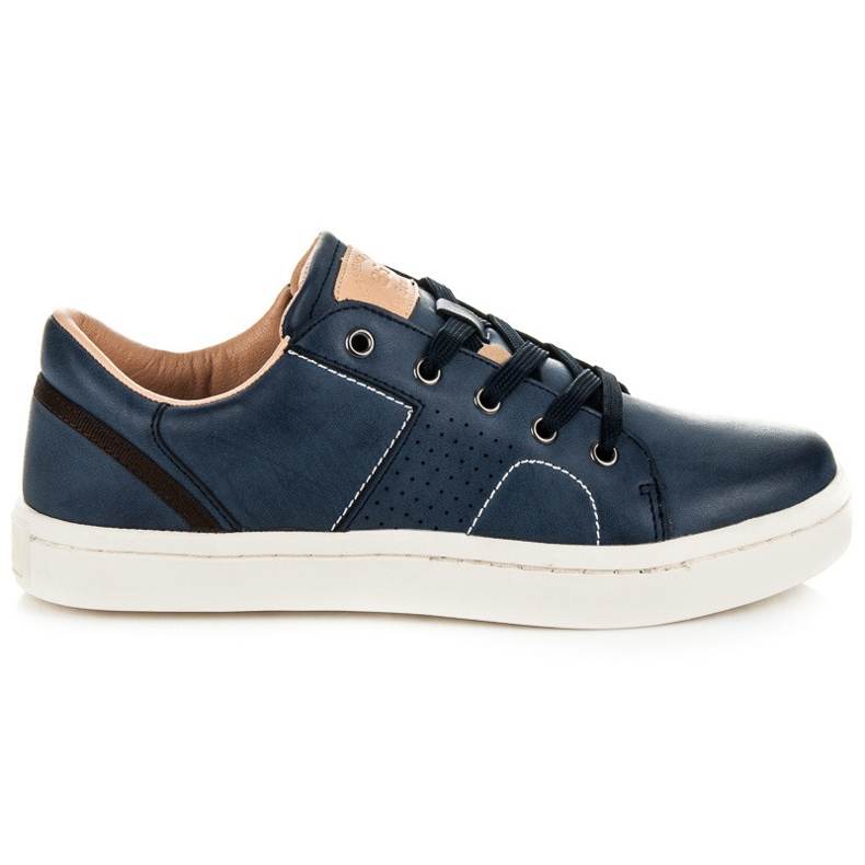 Ax Boxing Sneakers with eco leather blue