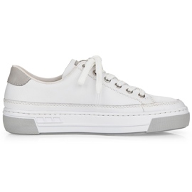 White Rieker L8847-80 Women's Leather Sports Shoes White Rieker L8847-80 Women's Leather Sports Shoes