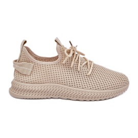 Women's slip -up in beige sports shoes Women's slip -up in beige sports shoes