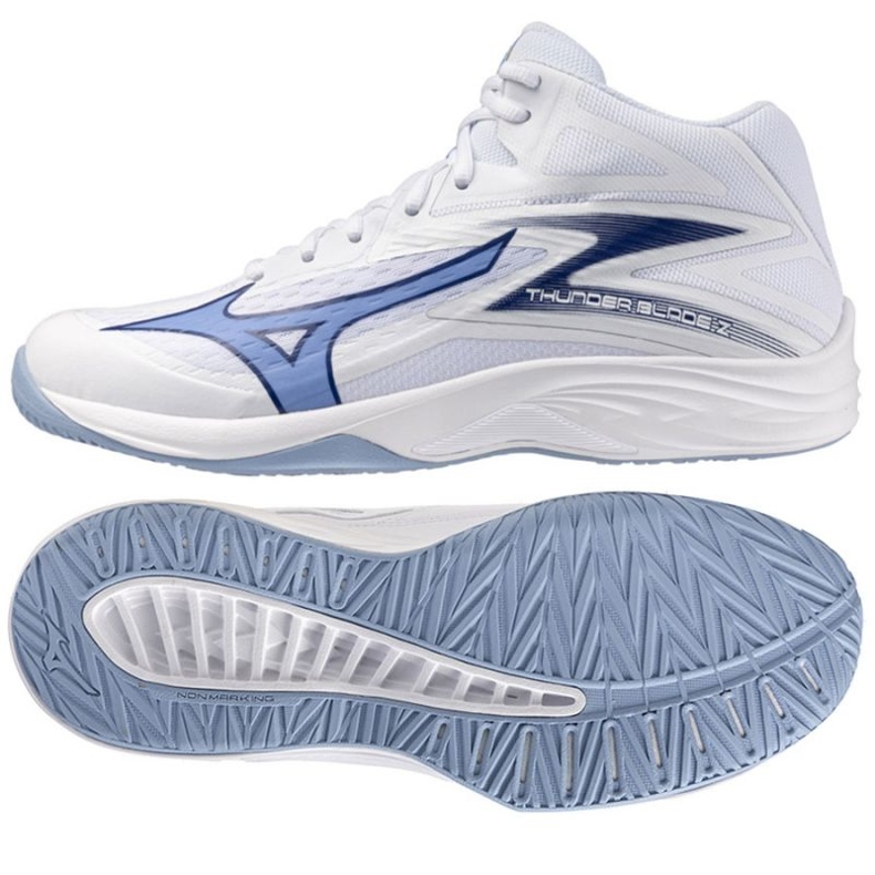 Mizuno Thunder Blade shoes with mid v1ga237597 white