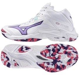 Mizuno Wave Lightning Z8 Mid V1GC240520 white shoes