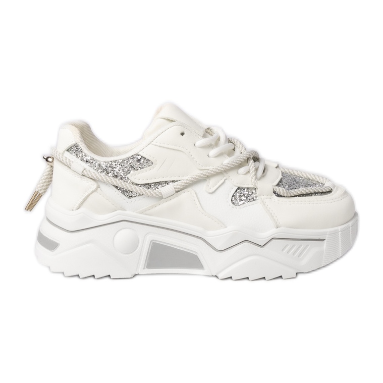 Women's sports white sneakers