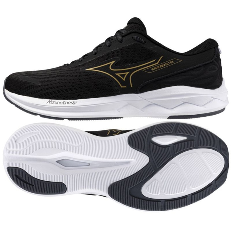 MIZUNO WAVE REVOLT 3 J1GC248152 BLACK shoes