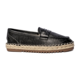 Espadrilles women's black loafers Espadrilles women's black loafers