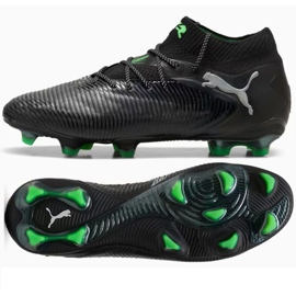 Puma Future 8 Ultimate FG 108138-02 Black shoes with a sock