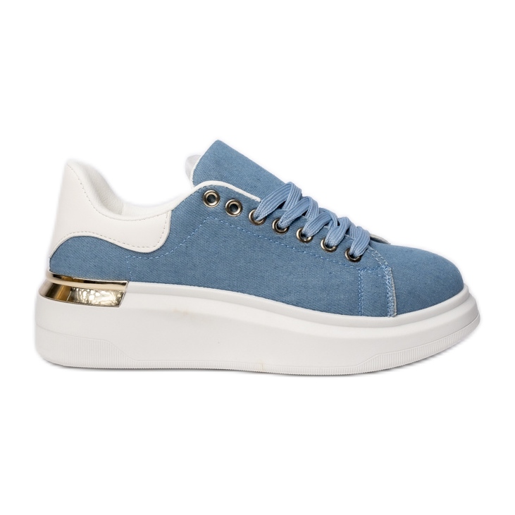 Women's blue sports sneakers