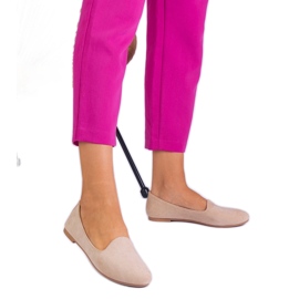 Beige classic ballerinas from Ekozamszu