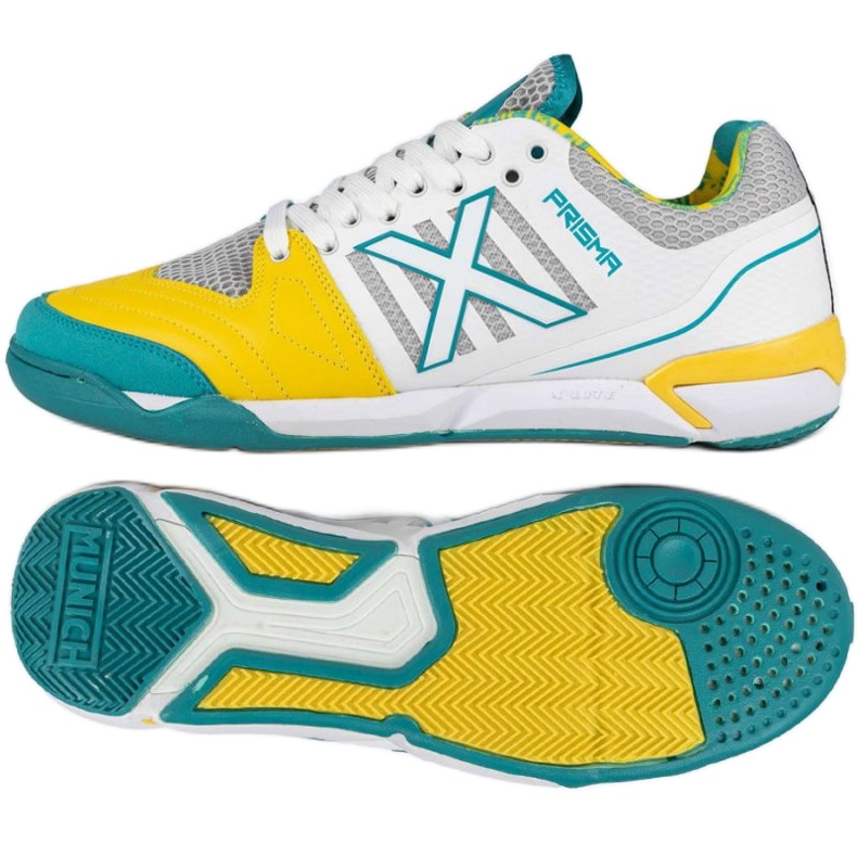 Munich Prisma 37 in 3116038 white and yellow football shoes Munich Prisma 37 in 3116038 white and yellow football shoes