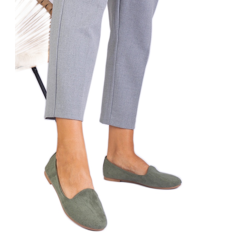 Green classic ballerinas from Ekozamsz Green classic ballerinas from Ekozamsz