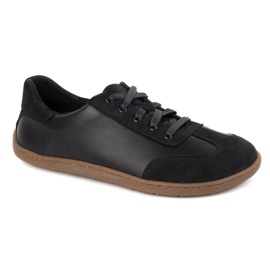 Barefoot minimalist leather Wasak 0744W black