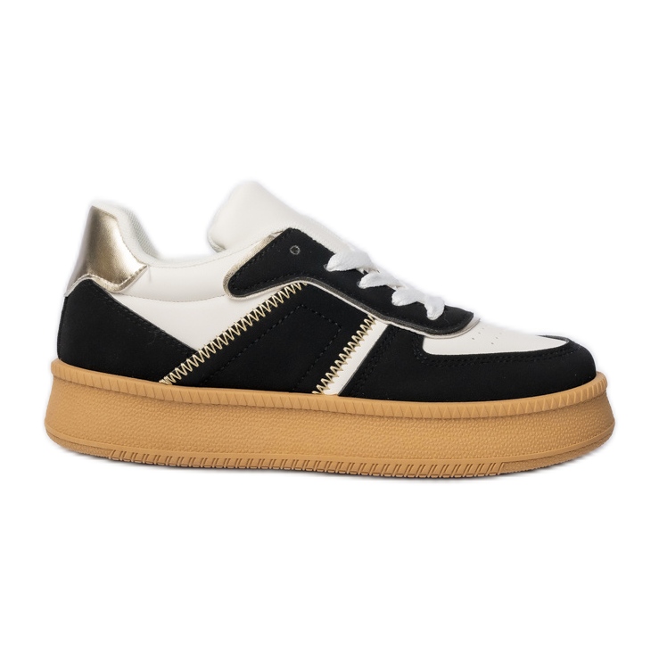 Women's classic sneakers on Platfom Black Women's classic sneakers on Platfom Black