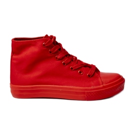 Classic red women's sneakers