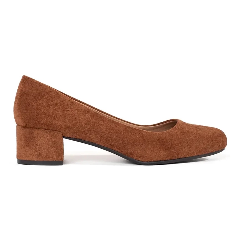 Sergio Leone Light brown suede pumps on the post