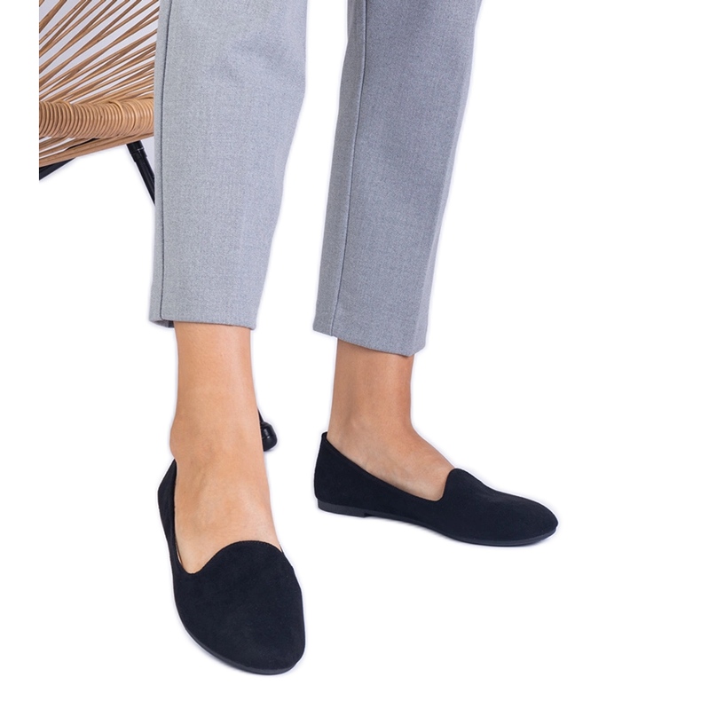 Black classic ballerinas from Ekozamsz