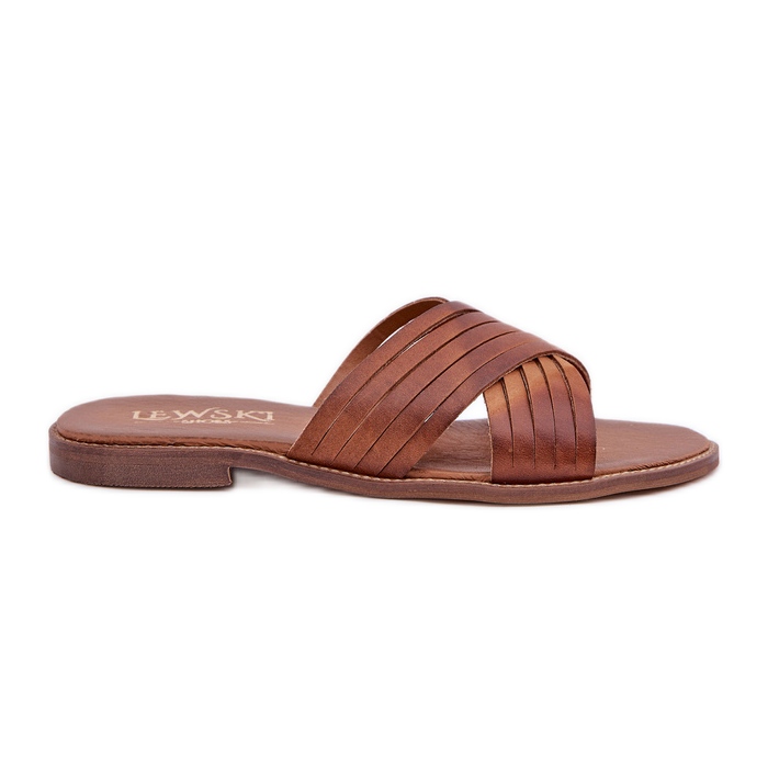 Leather Women's Lewski Shoes 3682 Camel brown
