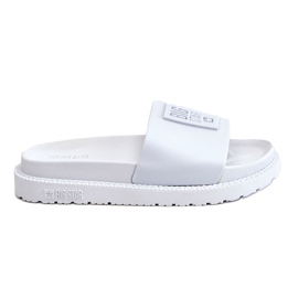 Women's Big Star Slippers LL274428 White Women's Big Star Slippers LL274428 White