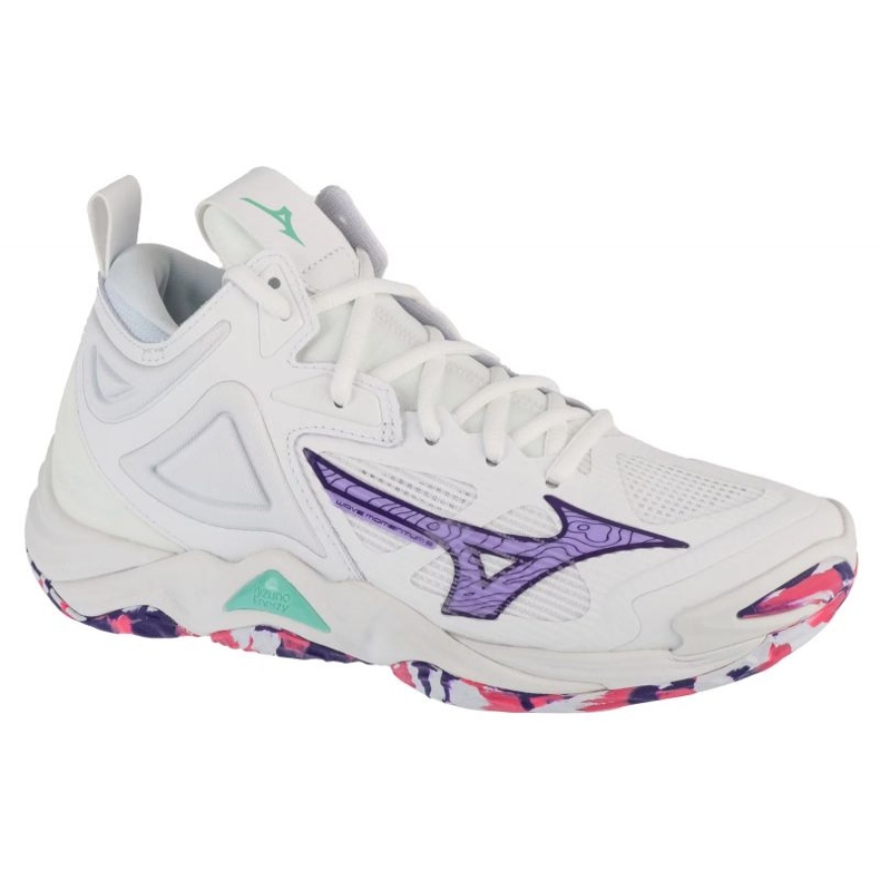 MIZUNO WAVE MOMENTUM 3 MID V1GC231720 White shoes
