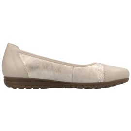 Shoes, women's ballerinas Rieker L9353-62 beige Shoes, women's ballerinas Rieker L9353-62 beige