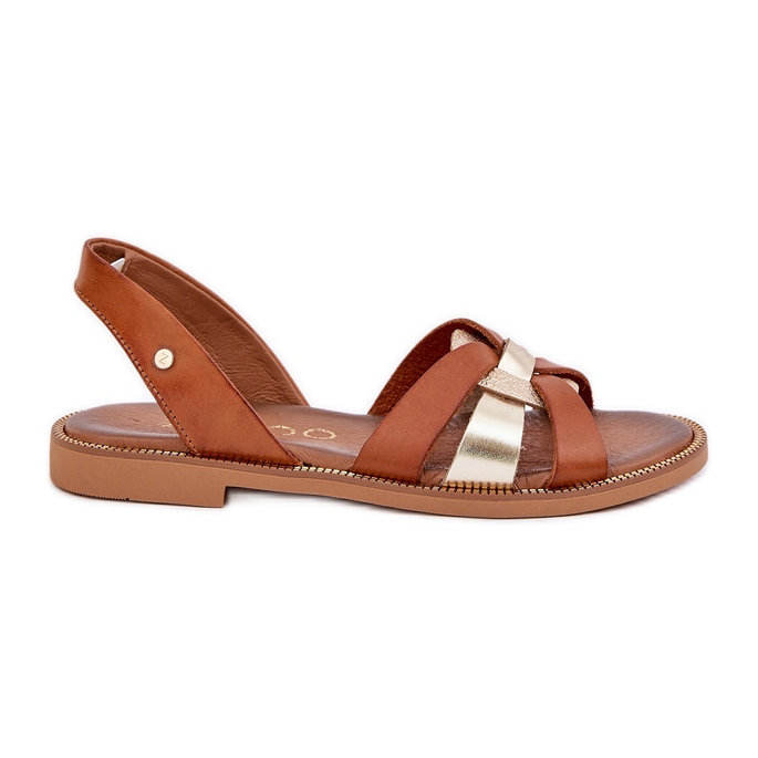 Zazoo 40382 Women's Leather Sandals Brown