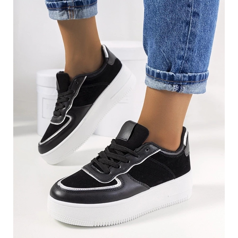 D/GMR Black women's Statela sneakers
