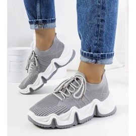 D/GMR Gray sports sneakers from Thornber grey D/GMR Gray sports sneakers from Thornber grey
