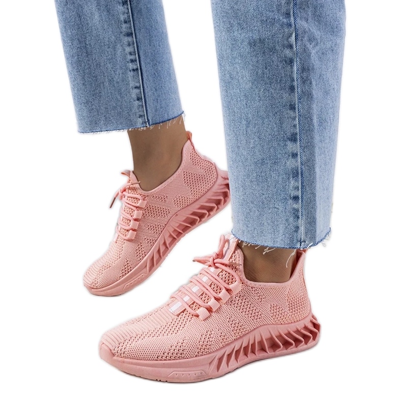 D/GMR Witting pink sports sneakers
