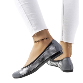 D/GMR Marlin polka dot silver ballerinas