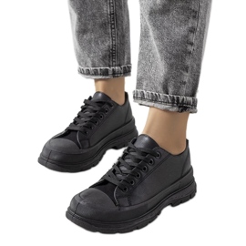 D/GMR Black sneakers on a thick Nurbik sole