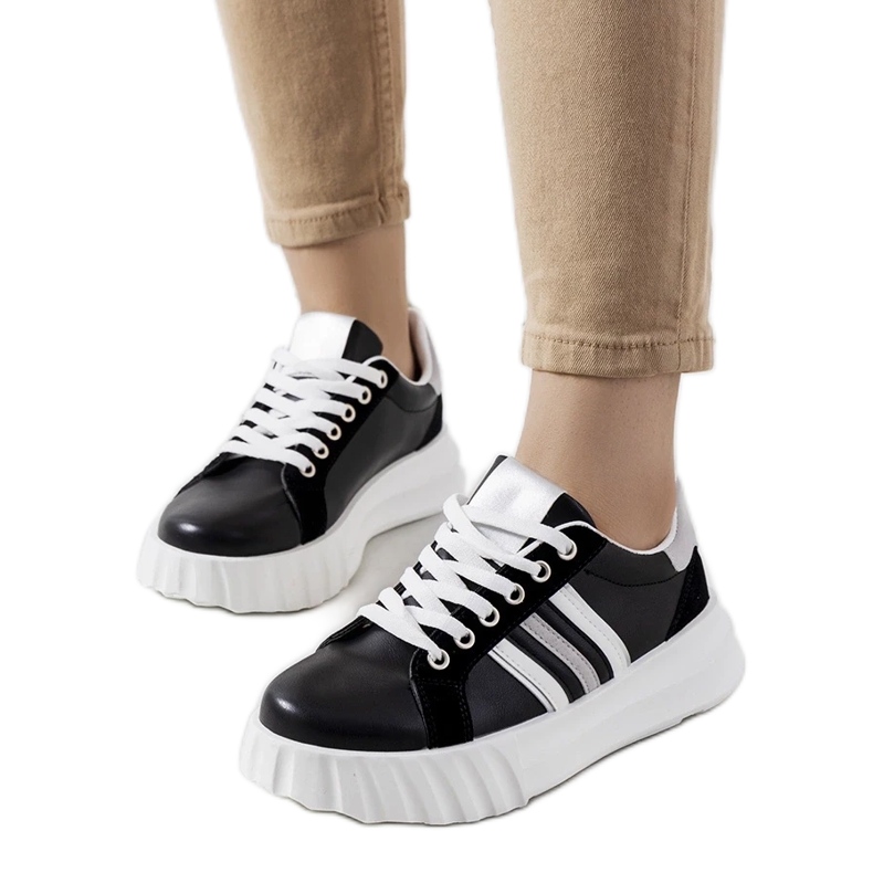 D/GMR Black sneakers on the Prinsep platform