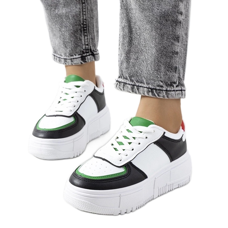 D/GMR Black Mandib women's sneakers white