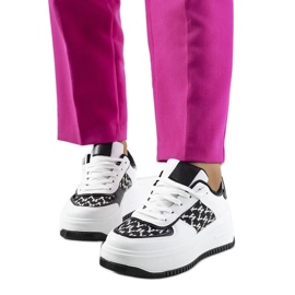 D/GMR White sneakers on a high Valpara sole