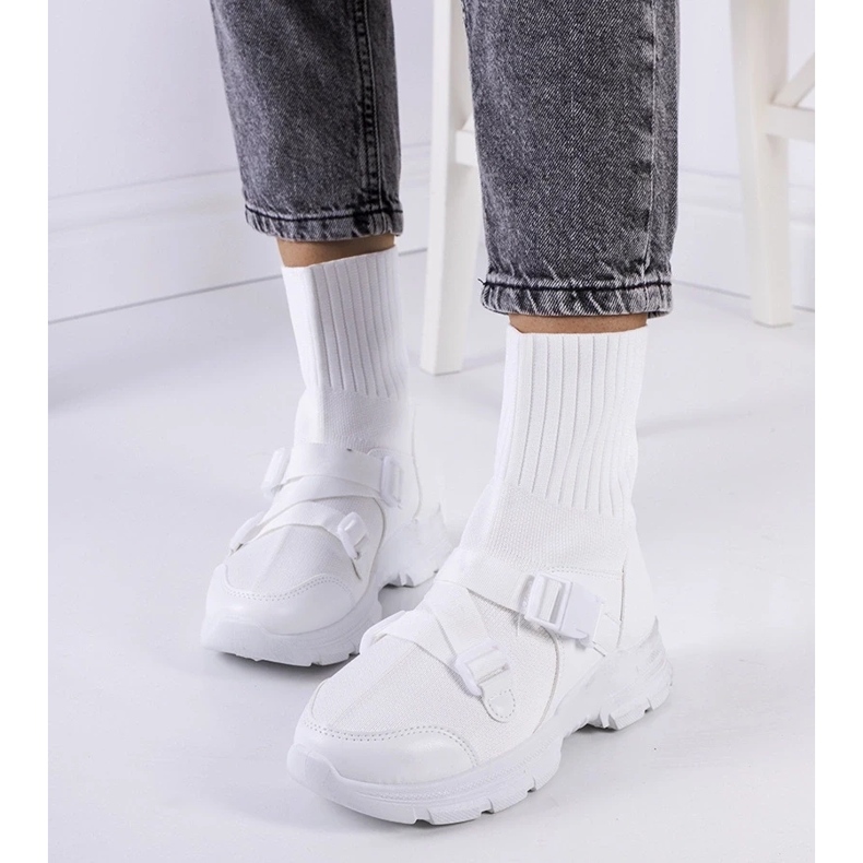 D/GMR White saker sneakers